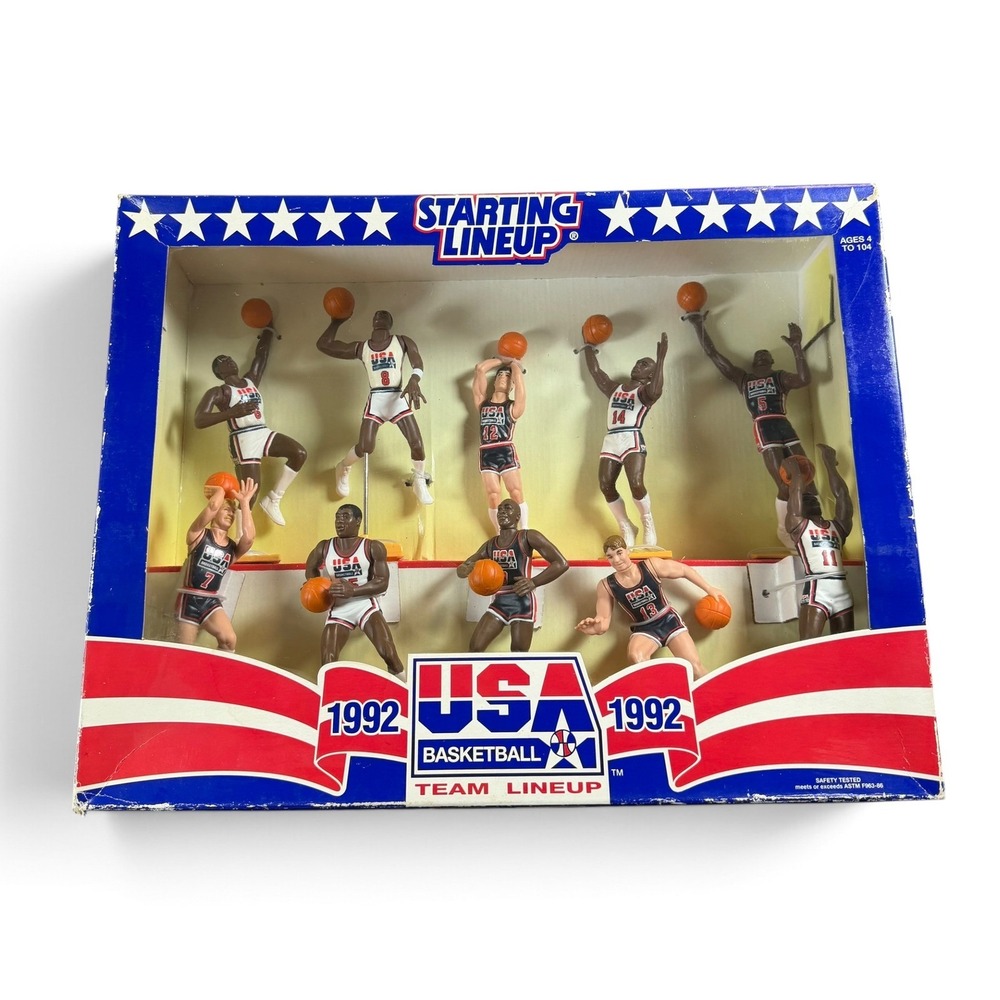 1992 Kenner Starting Lineup USA Basketball Dream Team Lineup 10 Figure Set